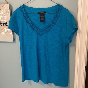 Grace Elements Large Teal SS Top